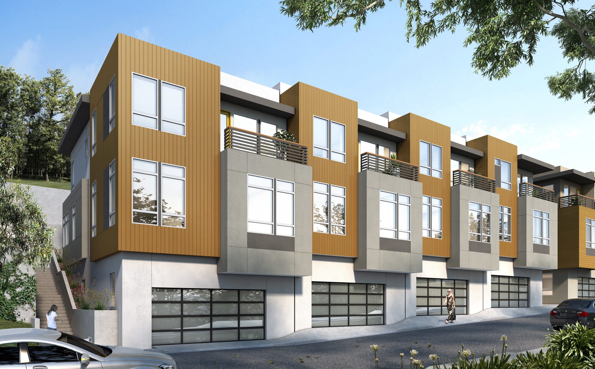 800 Laurel garage-level detail