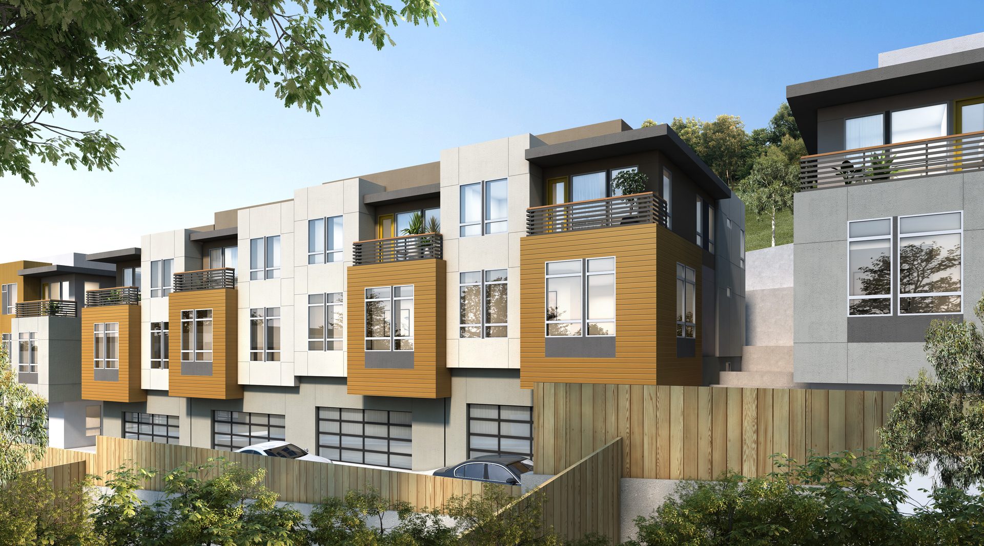 800 Laurel side view with balconies